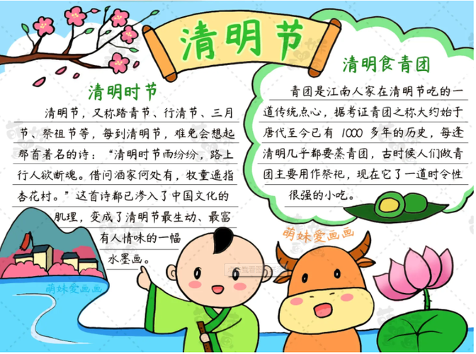 清明节手抄报简单又漂亮