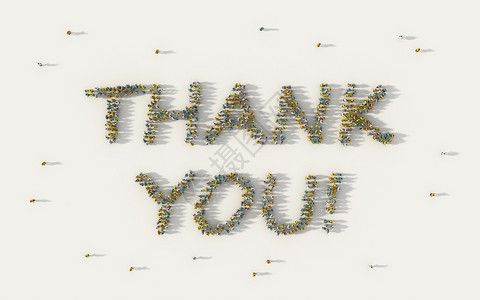 年终会议许多人组成了这个短语感谢您在白人背景社交媒体和区概念上