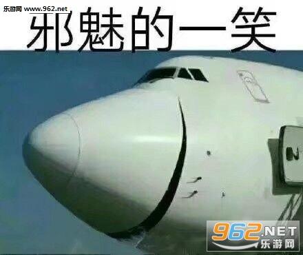 飞机邪魅的一笑表情包