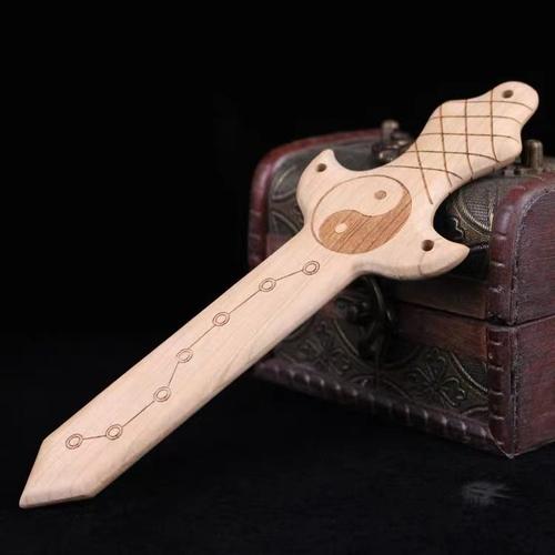 桃木七星剑板剑桃木雕刻桃木剑七星桃木剑板剑七星剑