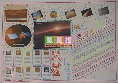 登上火星科技手抄报科技手抄报