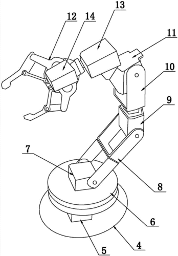 一种新型自动化控制机械臂的制作方法