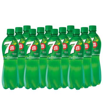 7喜 冰爽柠檬味汽水(500ml 100ml)*12瓶