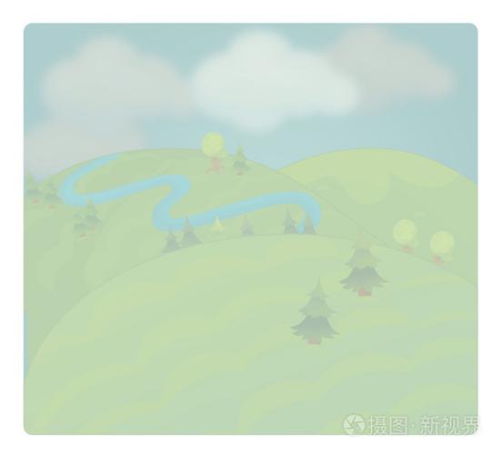 有雾的天气-卡通场景