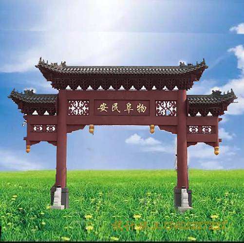 双层仿古牌坊五楼牌坊承包石牌坊坚固