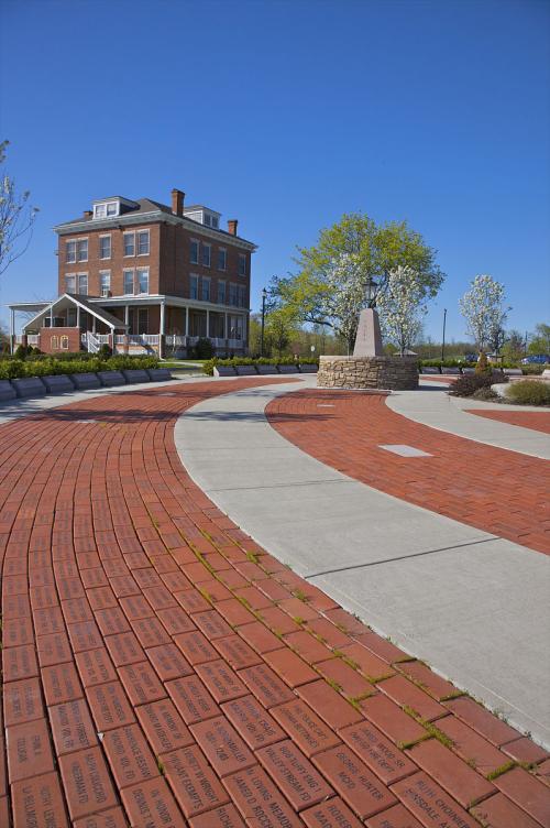 红砖铺地效果图