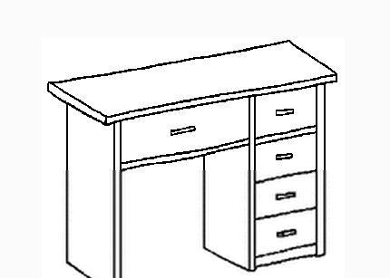 桌子简笔画图片