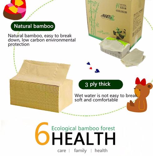 100% virgin bamboo pulp paper napkin bulk sell bamboo tissue