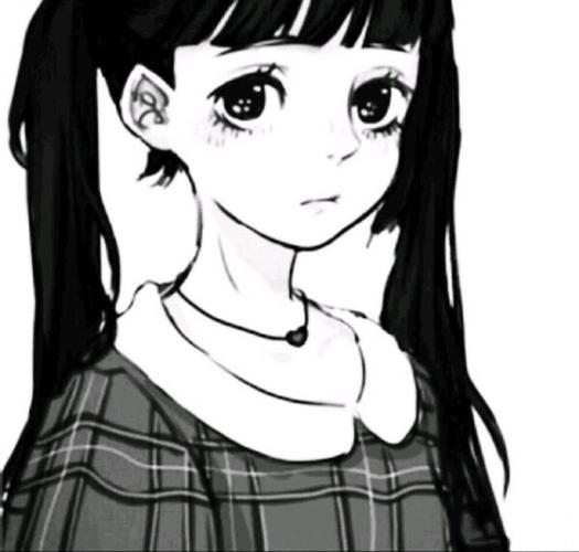 洲洲の黑白头像动漫头像