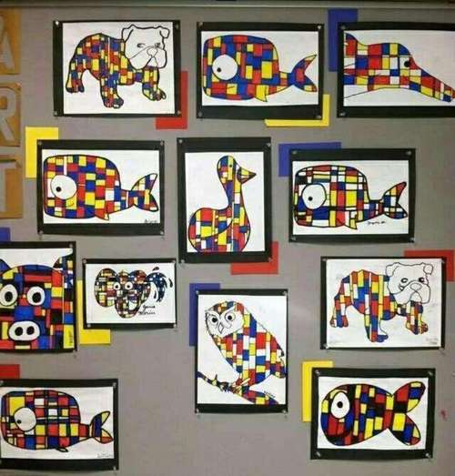 【创意格子画】——范公亭幼儿园阳光四班