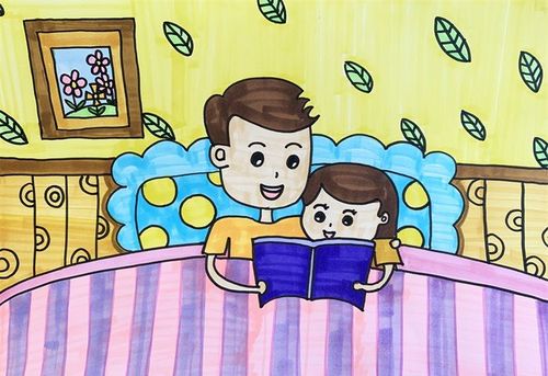 父亲节送给爸爸的画