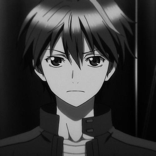 黑白系列 动漫罪恶王冠 樱满集男生头像