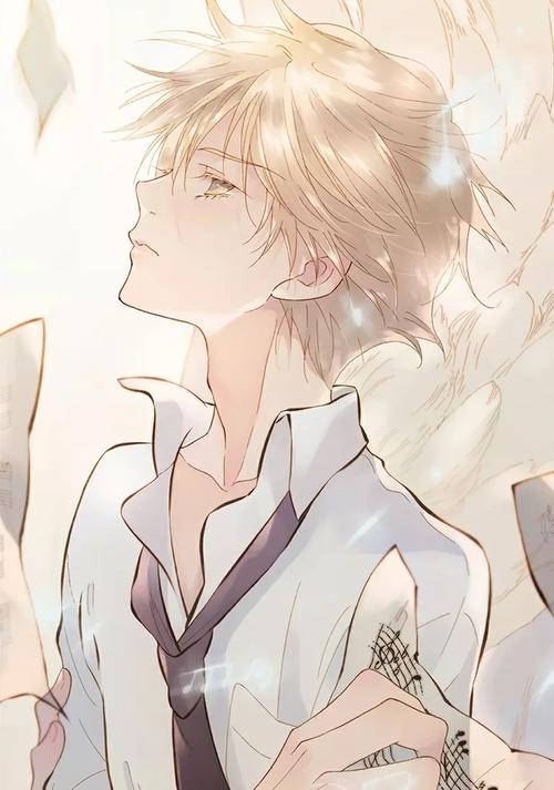 精灵王子动漫男孩天使金发金眸宇宙琴未响