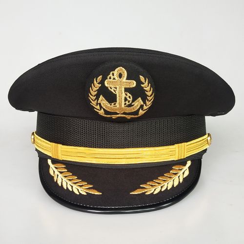 海员海军军帽水手帽子船长大盖帽大檐表演舞台帽子