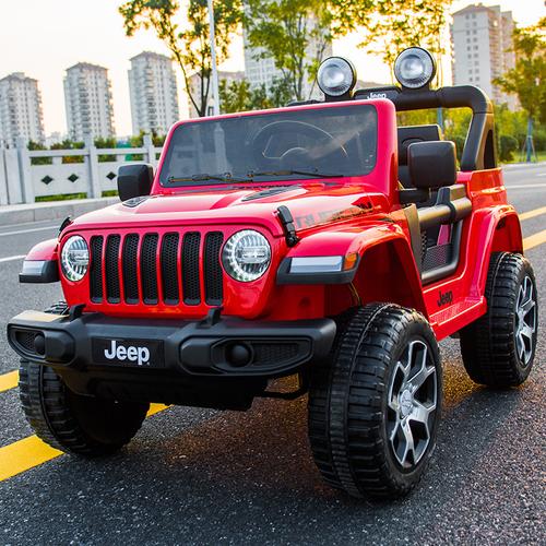 正版授权吉普儿童电动车四轮超大号宝宝越野玩具车小孩四驱遥控汽车可