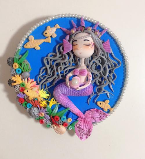 莫梵画室手工粘土浮雕画作品