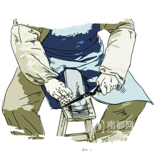 上承父业下传子 汤记磨刀数十载(组图)