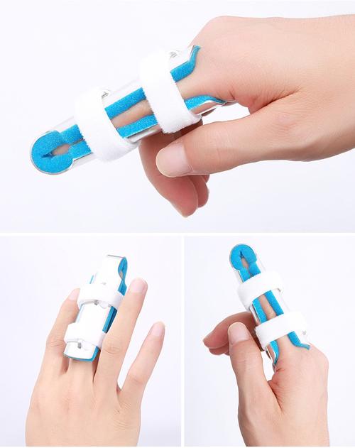 手指骨折固定指套矫正器夹板保护支具手指头护具伸直医用康复手掌_4折