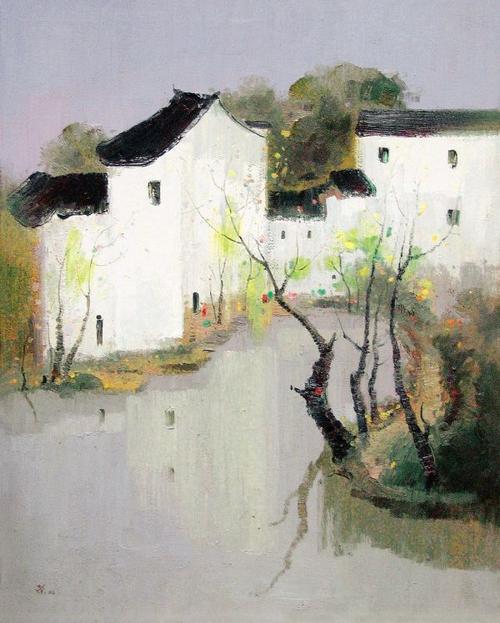 吴冠中油画作品