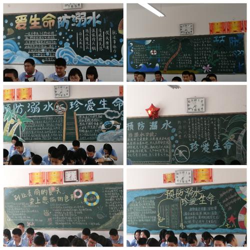 "珍爱生命 预防溺水"主题黑板报