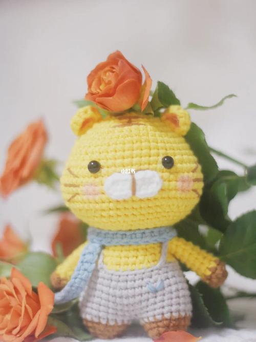 【钩针毛线】情侣小老虎玩偶挂件(附图解)_钩针_玩偶_挂件_兴趣爱好