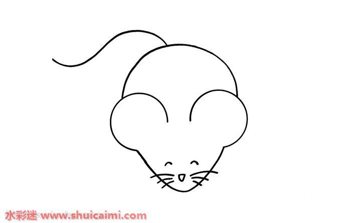 小学生老鼠怎么画小学生老鼠简笔画简单又漂亮彩色