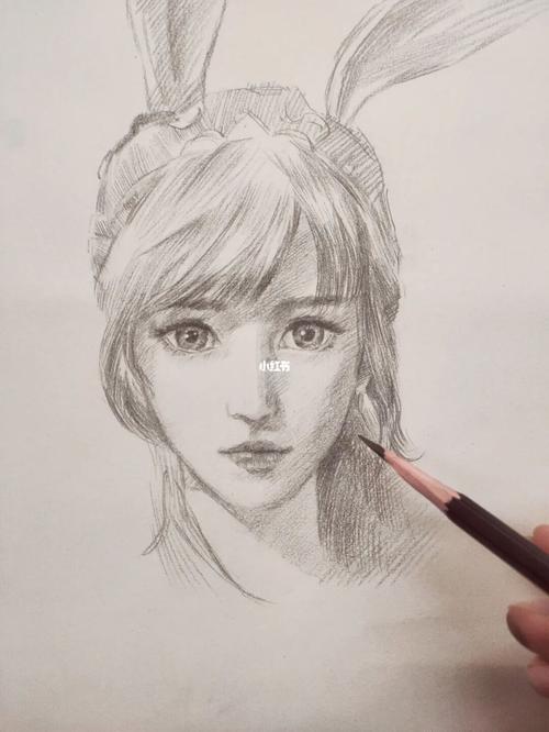 铅笔画小舞 | 斗罗大陆动画 手绘素描_斗罗大陆_小舞