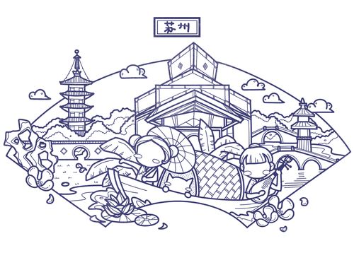 城市印象-苏州 | 蜜汁插画