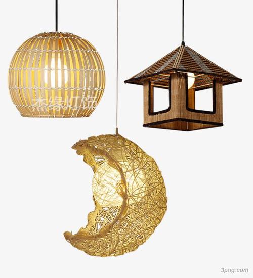 创意吊灯png素材透明免抠图片-产品实物