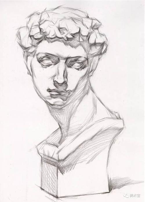 素描石膏头像|小卫作画思路