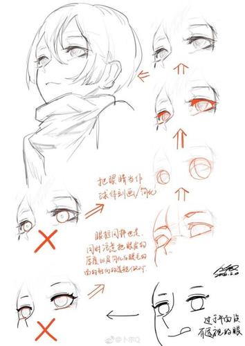 简笔画漫画眼睛的画法步骤欣赏