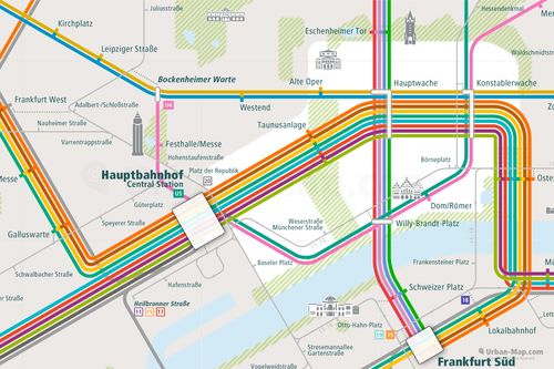 frankfurt rail map
