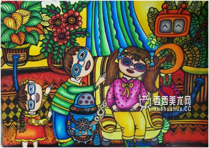 一等奖获奖科幻画植物音乐治疗仪赏析