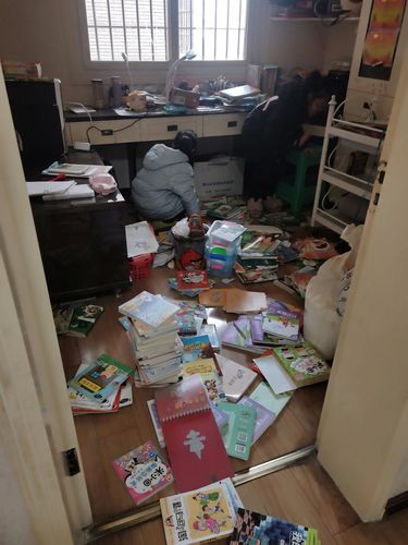 放假了,我走进我和姐姐的小书屋,发现乱七八糟的,我们两姐妹商量收拾