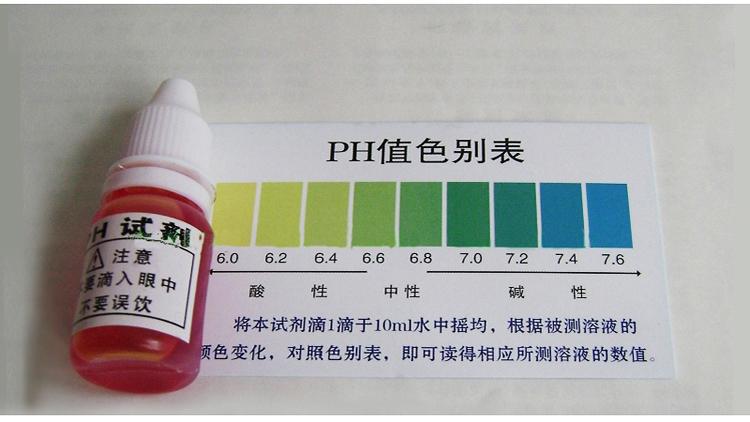 4,得出目标水体的实际ph值.
