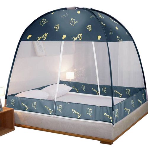 南极人免安装蒙古包蚊帐1.8米双人床1.5m纹帐家用1.2新款0.