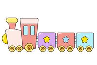 小火车简笔画图片