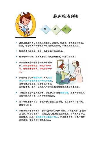 静脉输液健康宣教