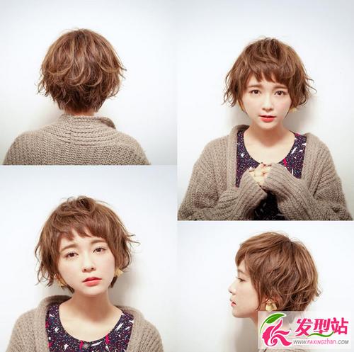 女生性感帅气波波头郭采洁短发发型设计图片