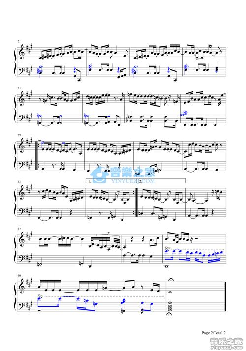 完整版 mariah carey《butterfly》钢琴五线谱