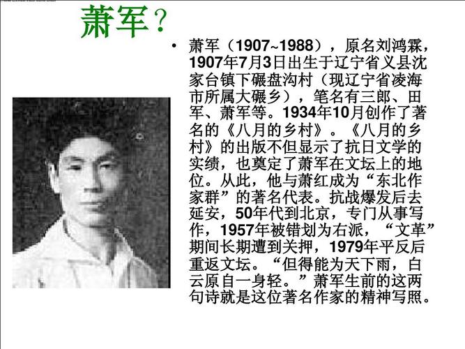 萧红ppt