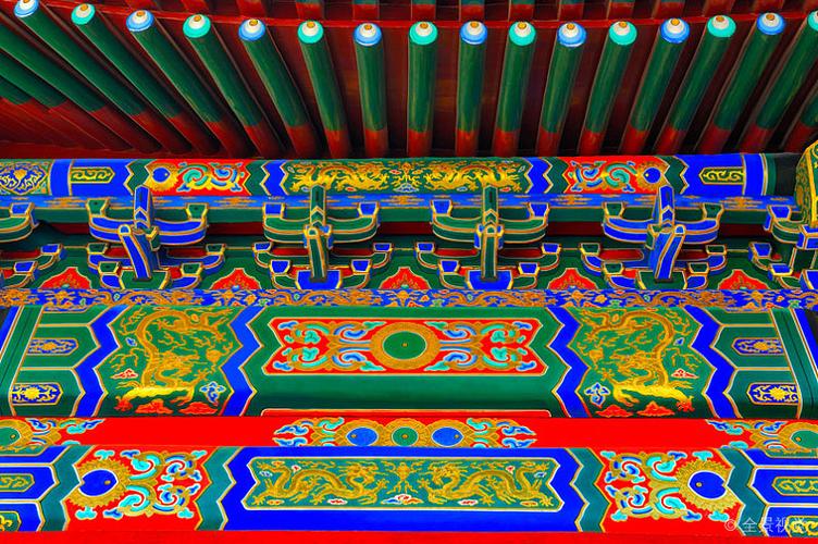 故宫宫殿的斗拱与彩绘_图片大全—全景创意图库(.com)
