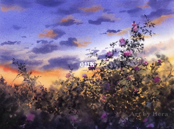 九宫格还是要有的——风景_九宫格_风景_插画_赫妍怎么样_我的插画