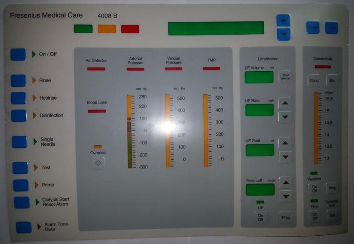 费森尤斯血透机4008b面板