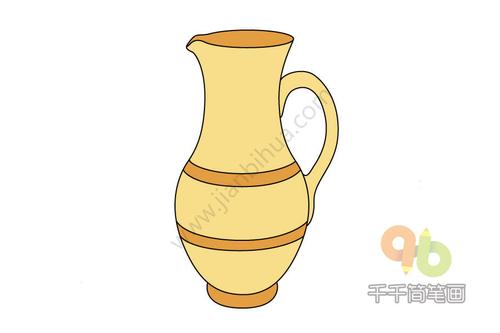生活 生活用品  简单的瓷器简笔画步骤图,陶瓷瓶子是我们在生活中经常