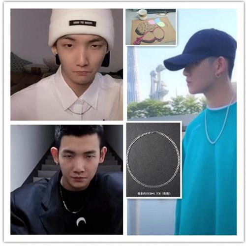 项链抖音梅尼耶同款男士配饰嘻哈挂脖项链