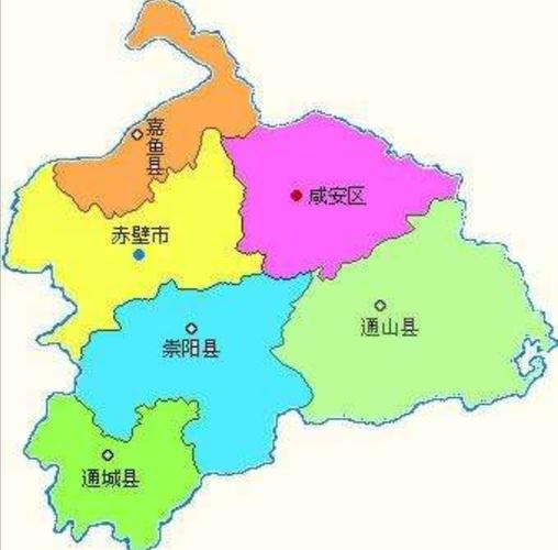 咸宁市1区1市4县,城区面积排名,最大县城因一次战役闻名全国
