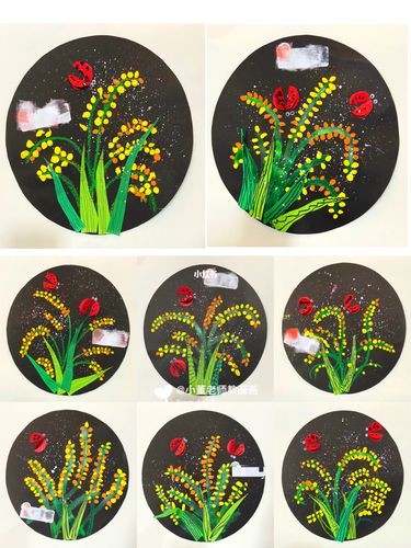 中班 大班 稻谷 粘土手工课 创意美术 来喽_粘土_手工