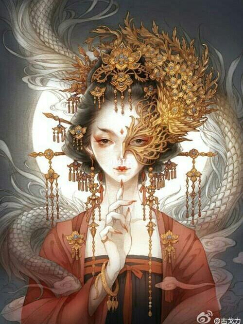古风面具女子,心动了吗?_面具_古风_影视_动漫