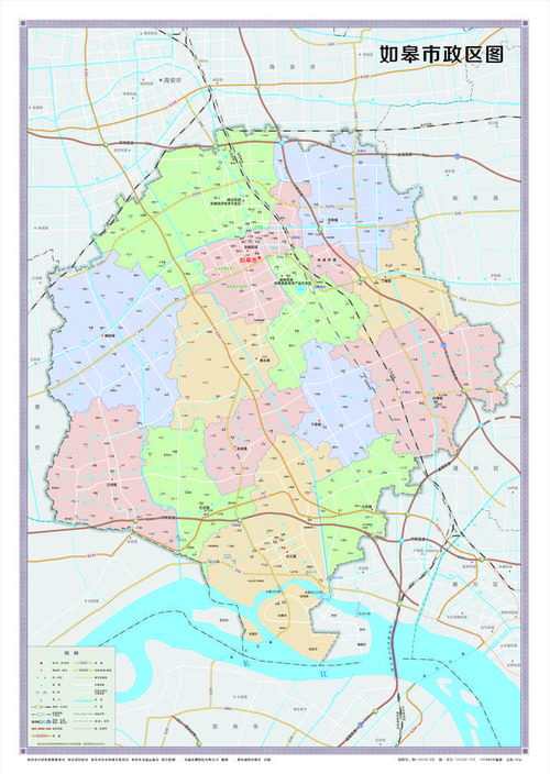 如皋地图赏析江苏省南通市如皋市
